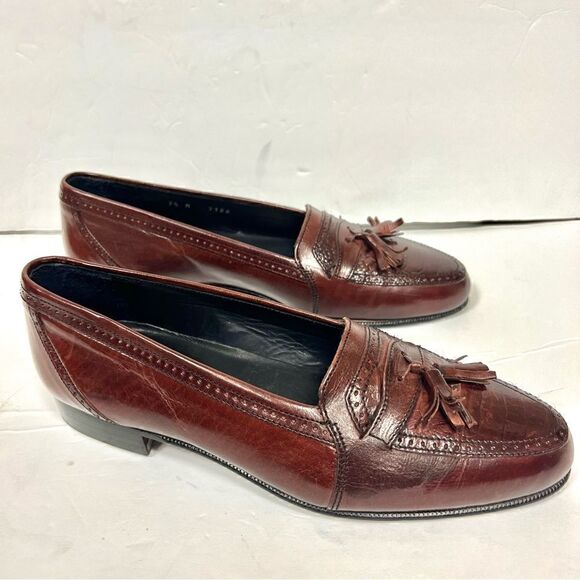 Stanley Blacker loafers with tassels genuine leather 7.5 main image 4
